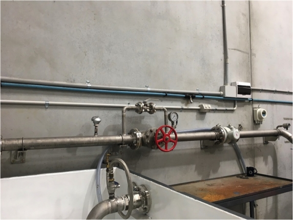 Stainless pipe work
